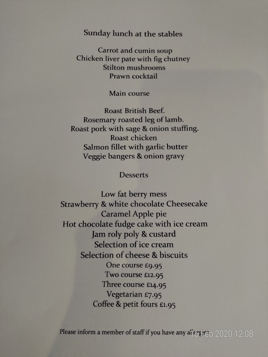 The Stables Pub & Eatery Menu - Image 5